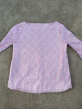 Crewcuts Pink Floral blouse with Red & Purple Accents